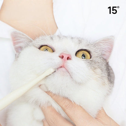 Small 7-Head Soft Bristle Pet Toothbrush for Cats & Small Dogs
